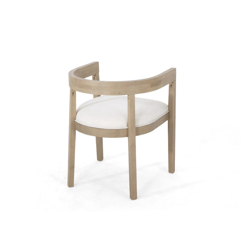 Ensemble de salle à manger avec table de 95 pouces et chaises capitonnées avec accoudoirs