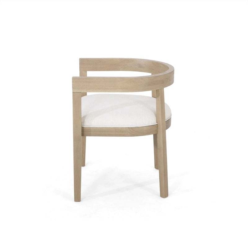 Ensemble de salle à manger avec table de 95 pouces et chaises capitonnées avec accoudoirs