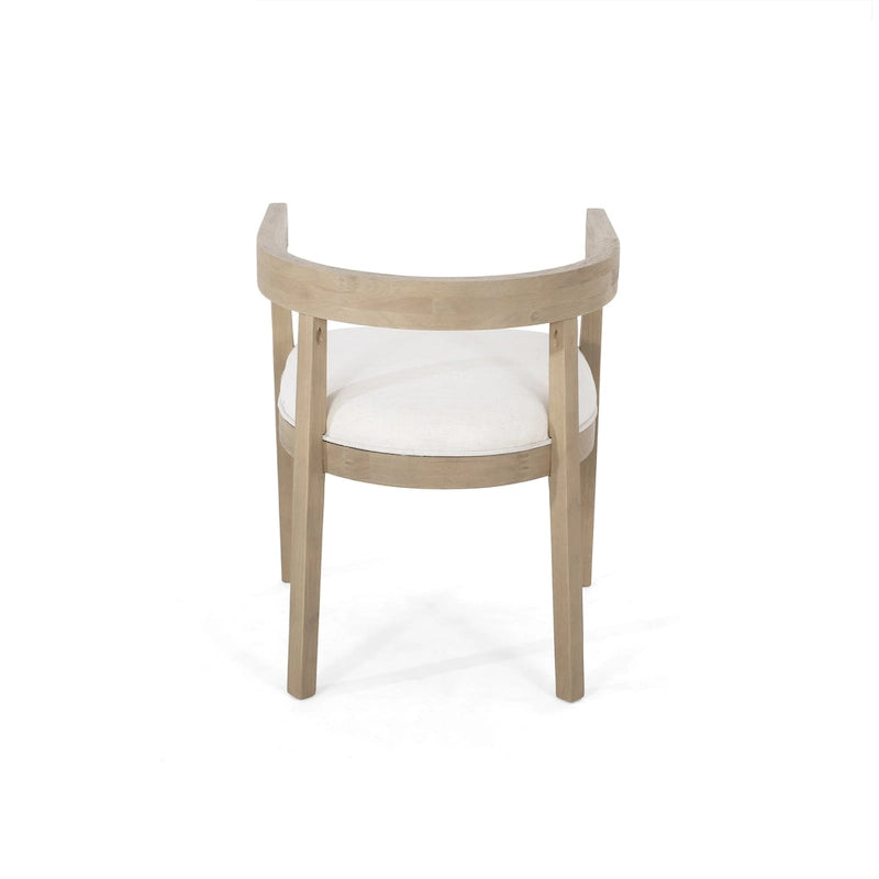 Ensemble de salle à manger avec table de 95 pouces et chaises capitonnées avec accoudoirs