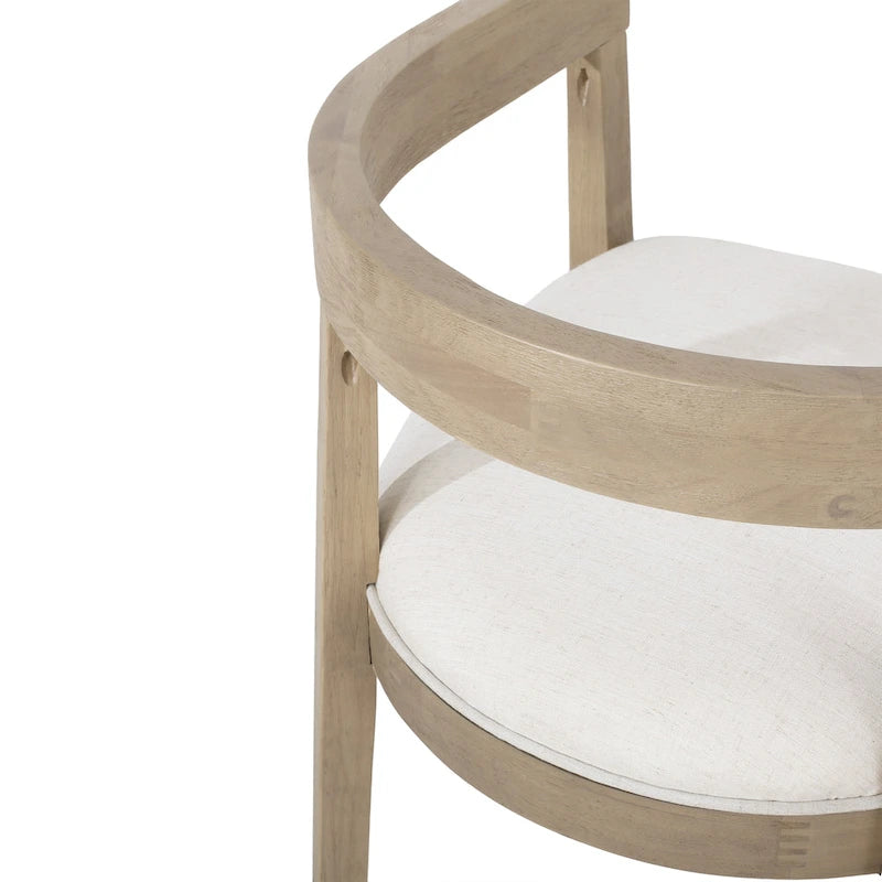 Ensemble de salle à manger avec table de 95 pouces et chaises capitonnées avec accoudoirs