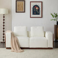 Canapé modulable 2 places beige de 74 de large