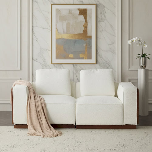 Christopher Knight Home 2 Seater Beige 74 Width Modular Sofa