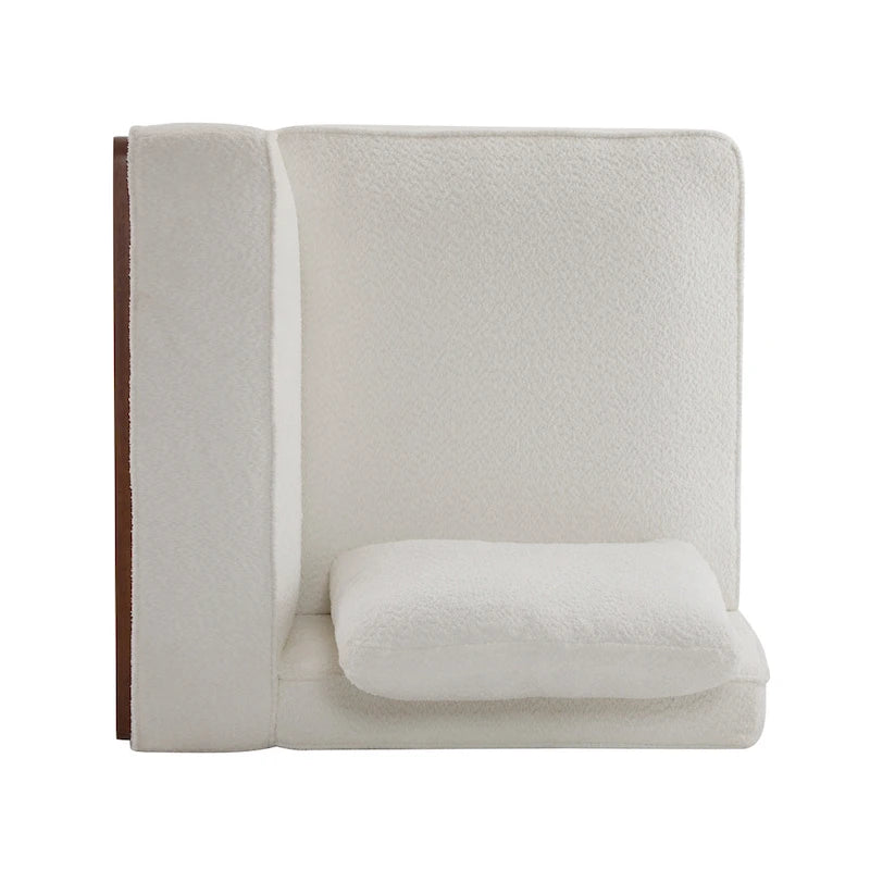 Canapé modulable 2 places beige de 74 de large