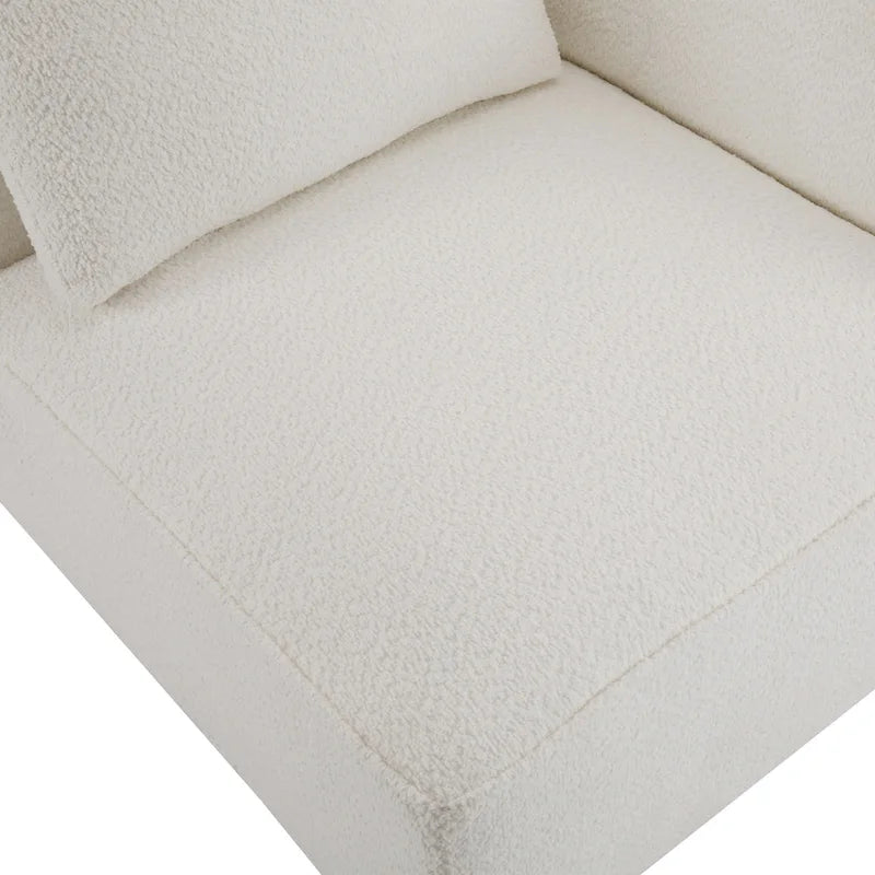 Canapé modulable 2 places beige de 74 de large