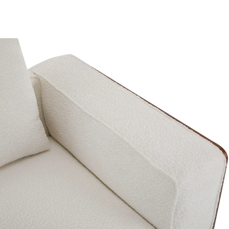 Canapé modulable 2 places beige de 74 de large