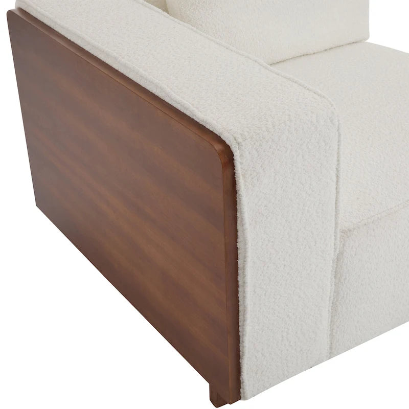 Canapé modulable 2 places beige de 74 de large