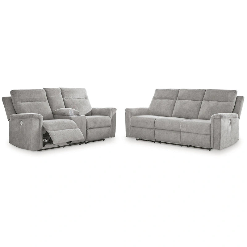 Ensemble de fauteuils inclinables électriques 2 pièces - 86L x 41P x 40H