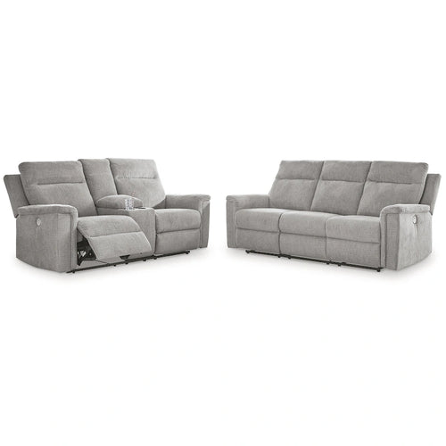 Ensemble de fauteuils inclinables électriques 2 pièces - 86L x 41P x 40H