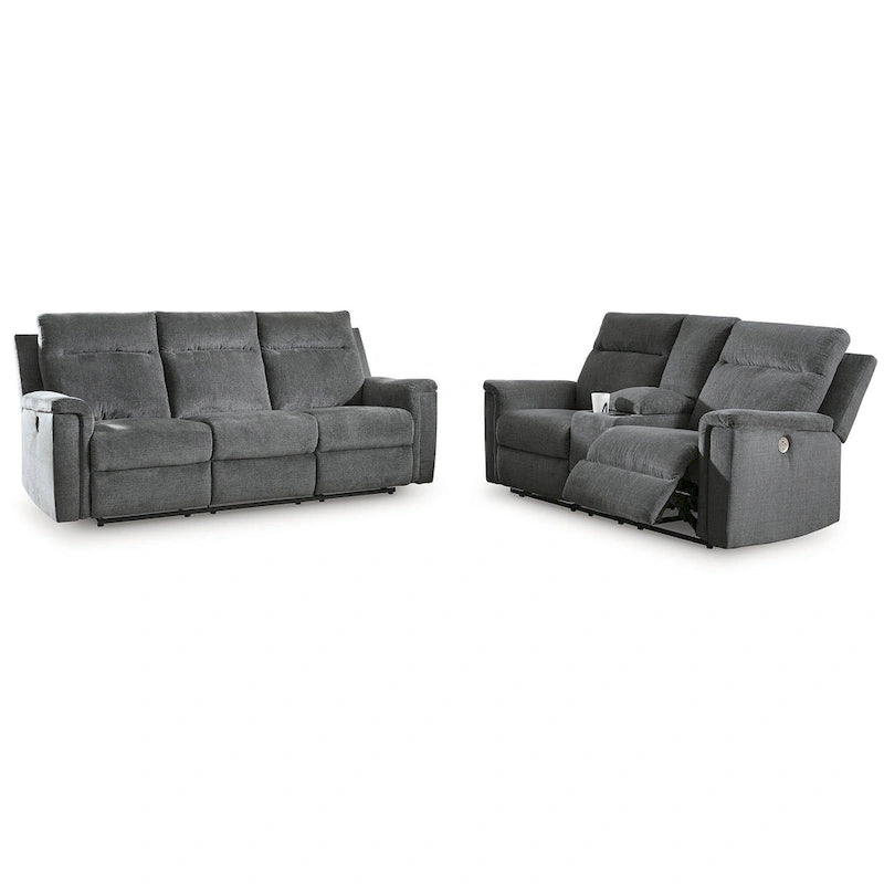 Ensemble de fauteuils inclinables électriques 2 pièces - 86L x 41P x 40H