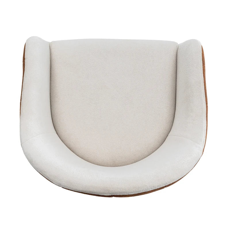 Tabourets de comptoir rembourrés modernes de 26,5 po, ensemble de 2 chaises de bar avec pieds en métal et siège rembourré, beige+marron