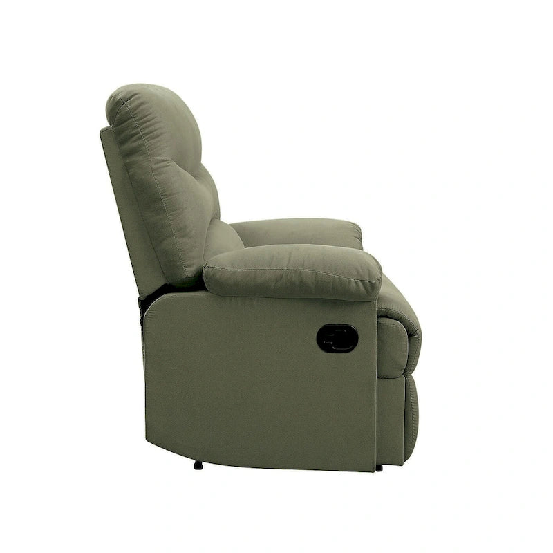 Fauteuil inclinable à accoudoirs rembourrés et dossier capitonné