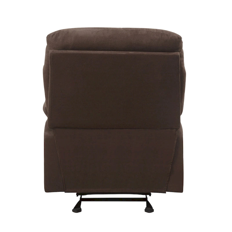Fauteuil inclinable à accoudoirs rembourrés et dossier capitonné
