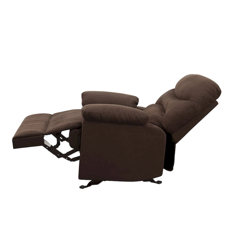 Fauteuil inclinable à accoudoirs rembourrés et dossier capitonné