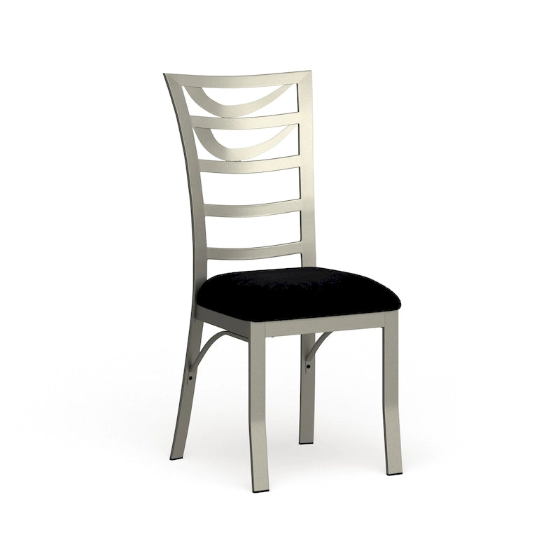 Chaises de salle à manger modernes en métal argenté (Lot de 2)