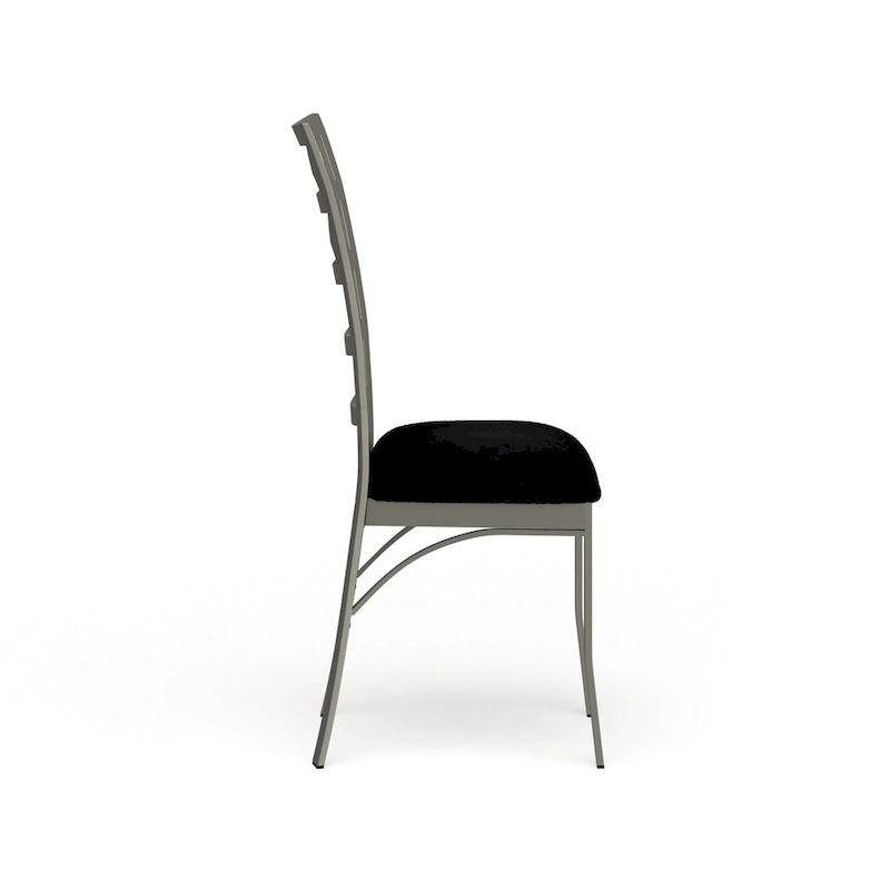 Chaises de salle à manger modernes en métal argenté (Lot de 2)