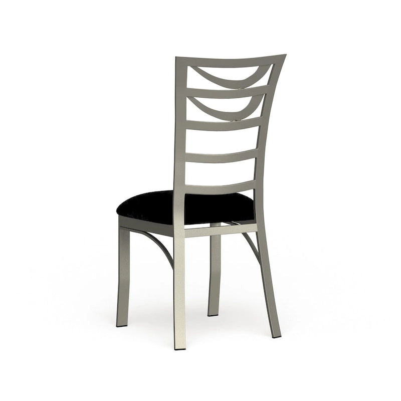Chaises de salle à manger modernes en métal argenté (Lot de 2)