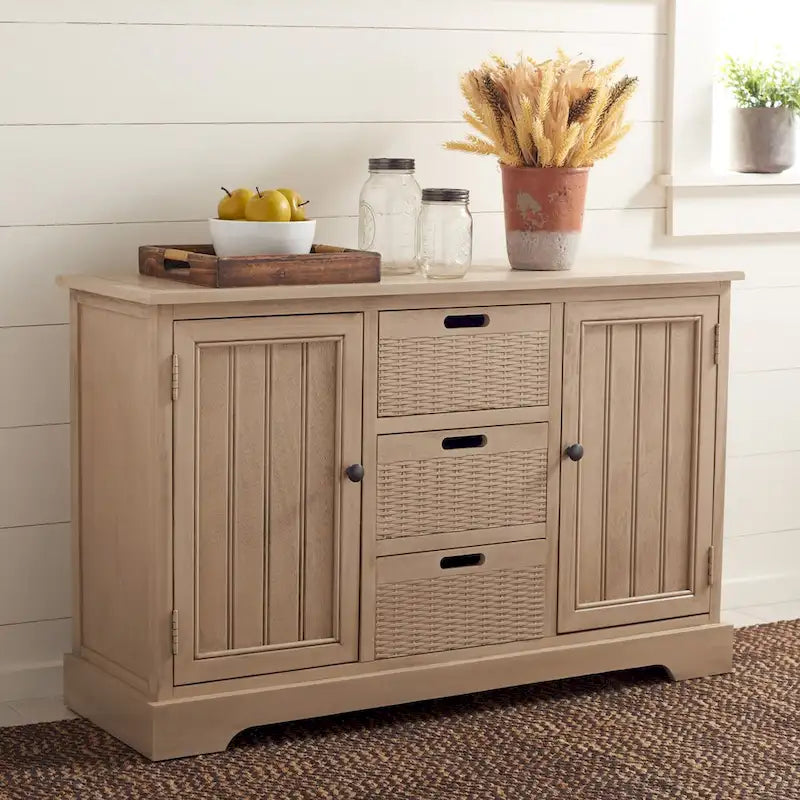 Console 2 tiroirs et 3 paniers amovibles - 101 cm (L) x 31,8 cm (P) x 74,9 cm (H)