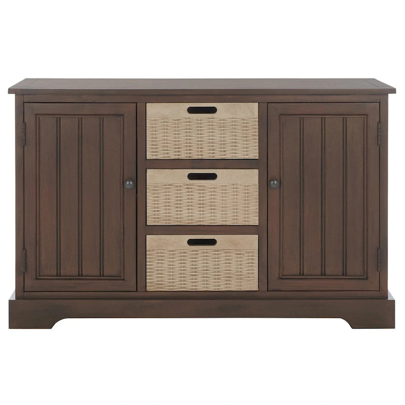 Console 2 tiroirs et 3 paniers amovibles - 101 cm (L) x 31,8 cm (P) x 74,9 cm (H)