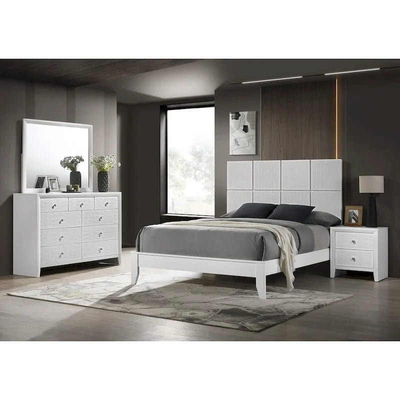 Chambre à coucher 5 pièces avec panneaux blancs