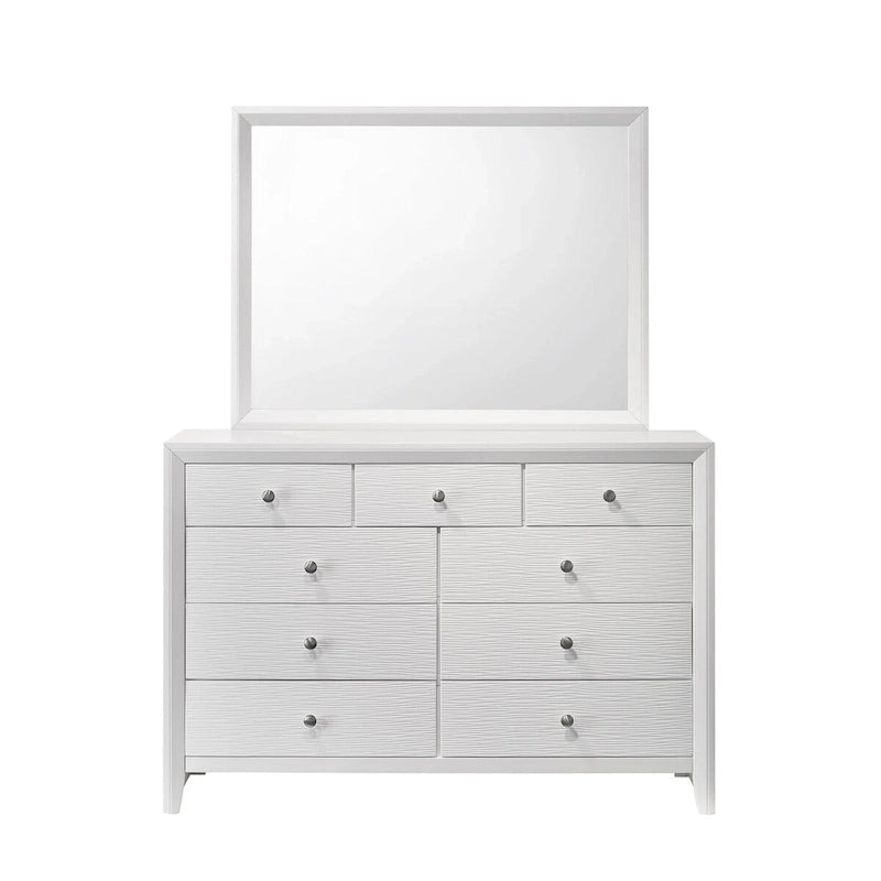 Chambre à coucher 5 pièces avec panneaux blancs