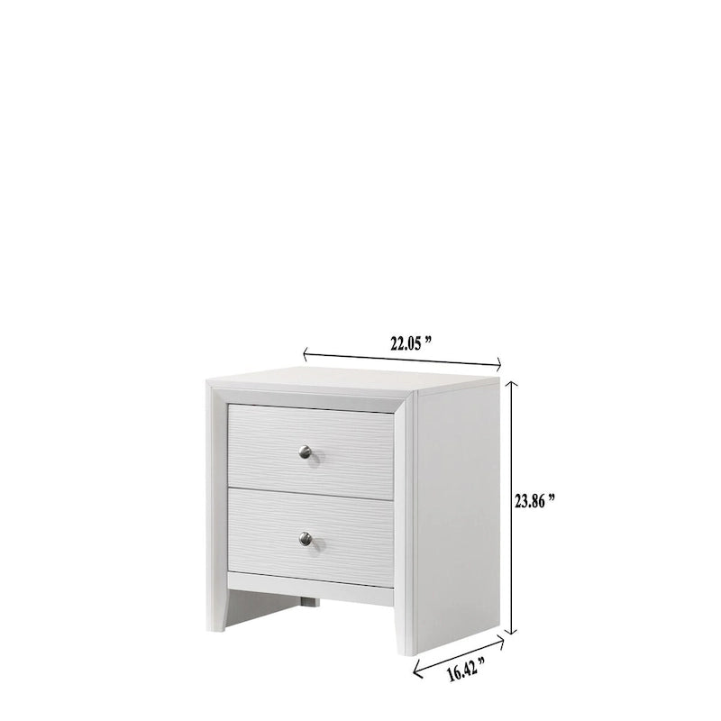 Chambre à coucher 5 pièces avec panneaux blancs