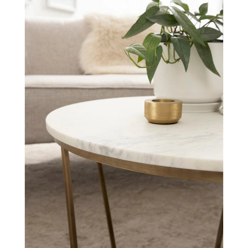 Table basse en bois et métal