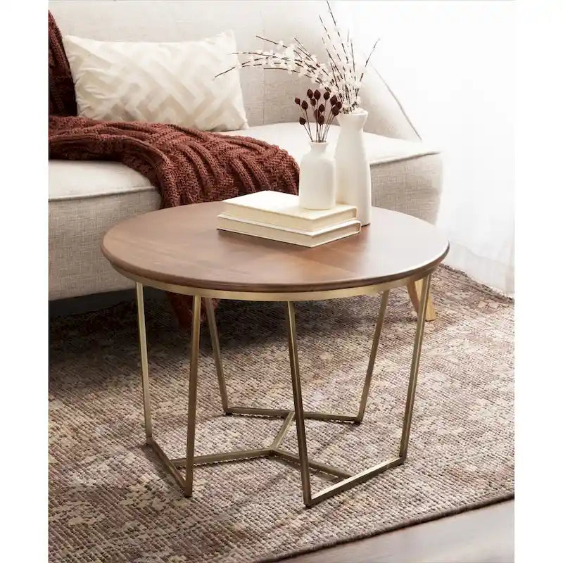 Table basse en bois et métal
