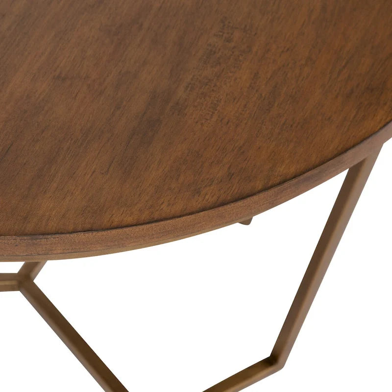 Table basse en bois et métal
