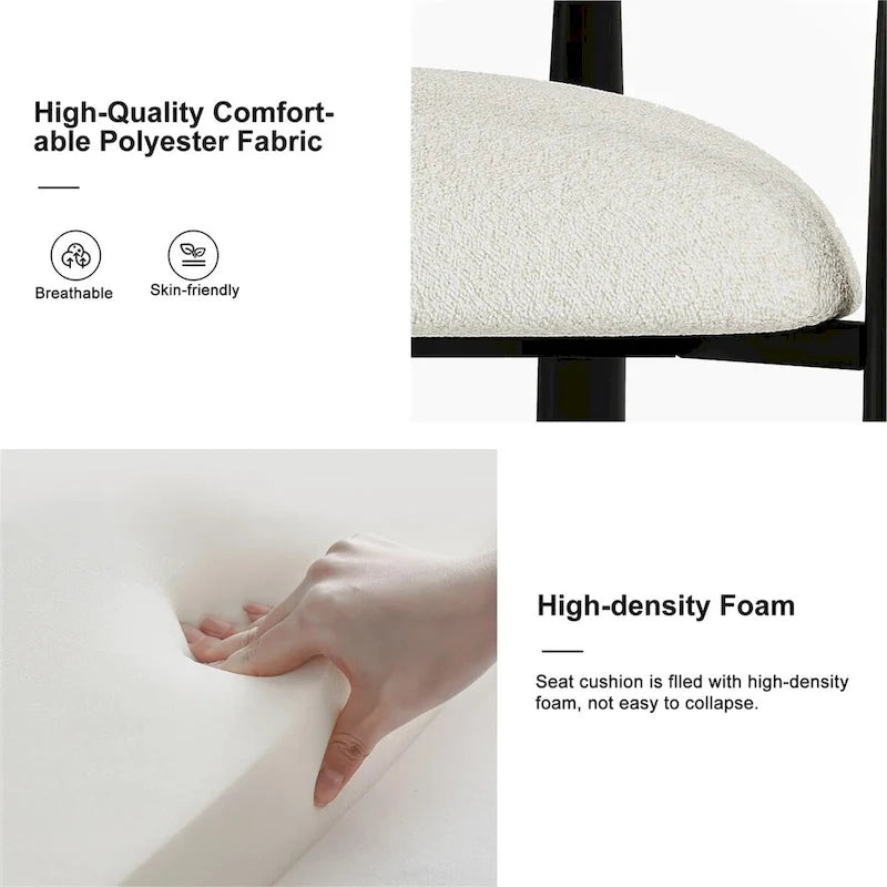 Ensemble de salle à manger 9 pièces avec plateau en pierre frittée extensible, pieds croisés et 8 chaises en tissu