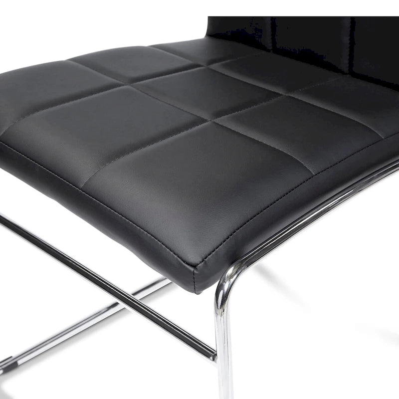 Ensemble de salle à manger contemporain 5 pièces avec table ronde à plateau en verre