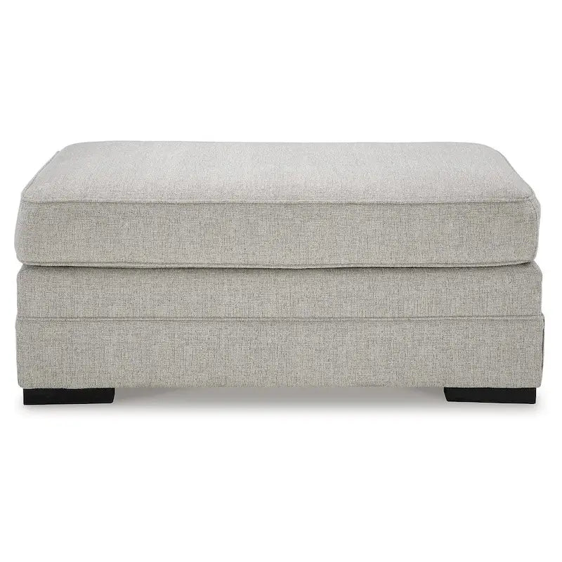 Pouf ottoman gris