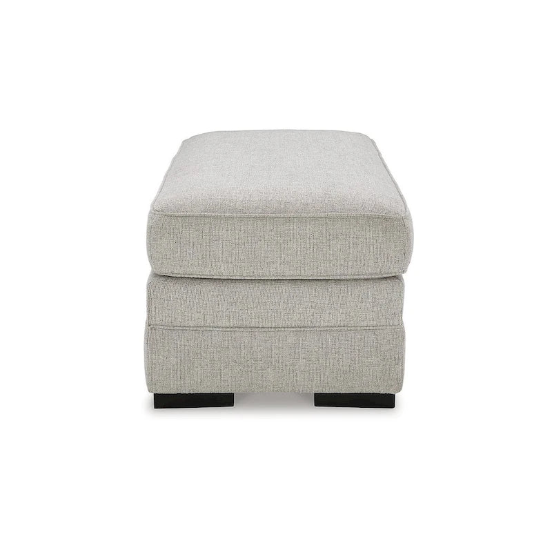 Pouf ottoman gris